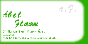 abel flamm business card